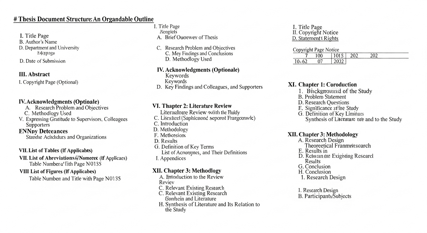 Thesis Structure - Chapter by Chapter Guide